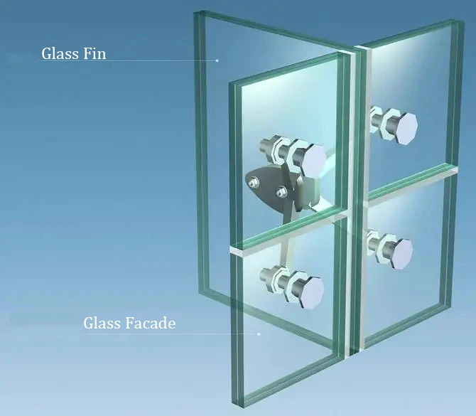 laminated glass fin