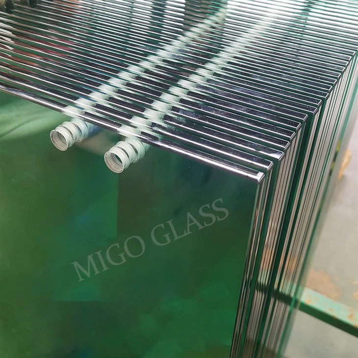 Shower glass door panels