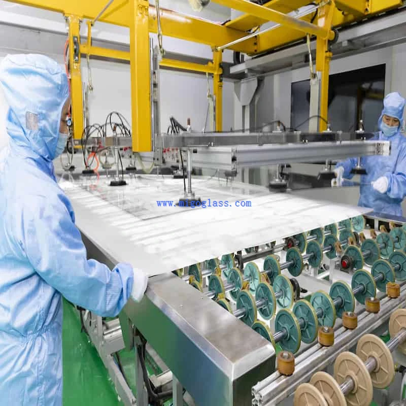 Laminated glass processing Laminated glass processing