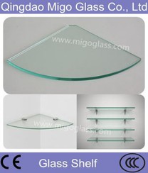 قفسه شیشه ای دیوار گوشه حمام 10mm